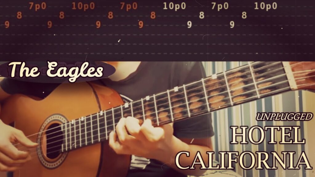 HOTEL CALIFORNIA (Live/Acoustic) – The Eagles – Full Guitar Lesson (TABS)