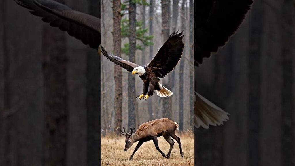 Wow the eagle catching #shorts #animals