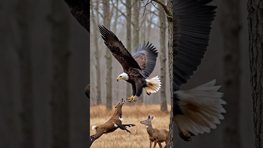 The deers vs eagle #shorts