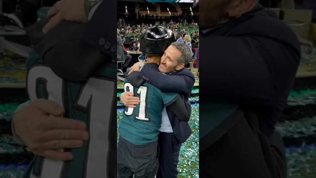 Gillie Da Kid Hugs Eagles GM After Eagles Win Superbowl #superbowl #gilliedakid #gilliedaking #mdwog