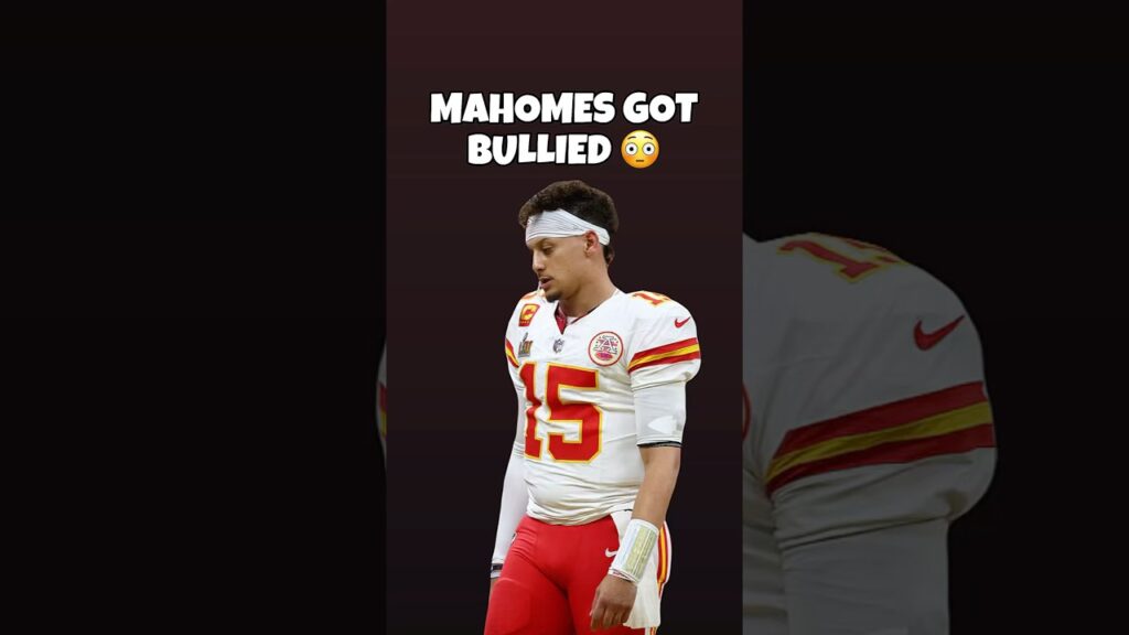 Patrick Mahomes got BULLIED 😱 #nfl #superbowl #chiefs #eagles