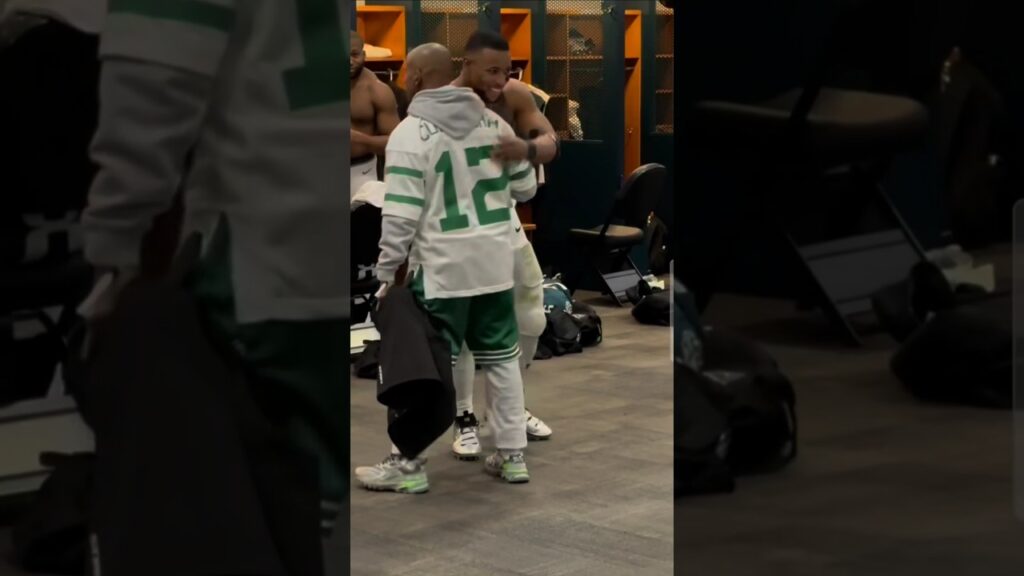 Gillie Da Kid Turnt in Eagles Locker Room After Win w Saquon Barkley, AJ Brown & Rest of Team