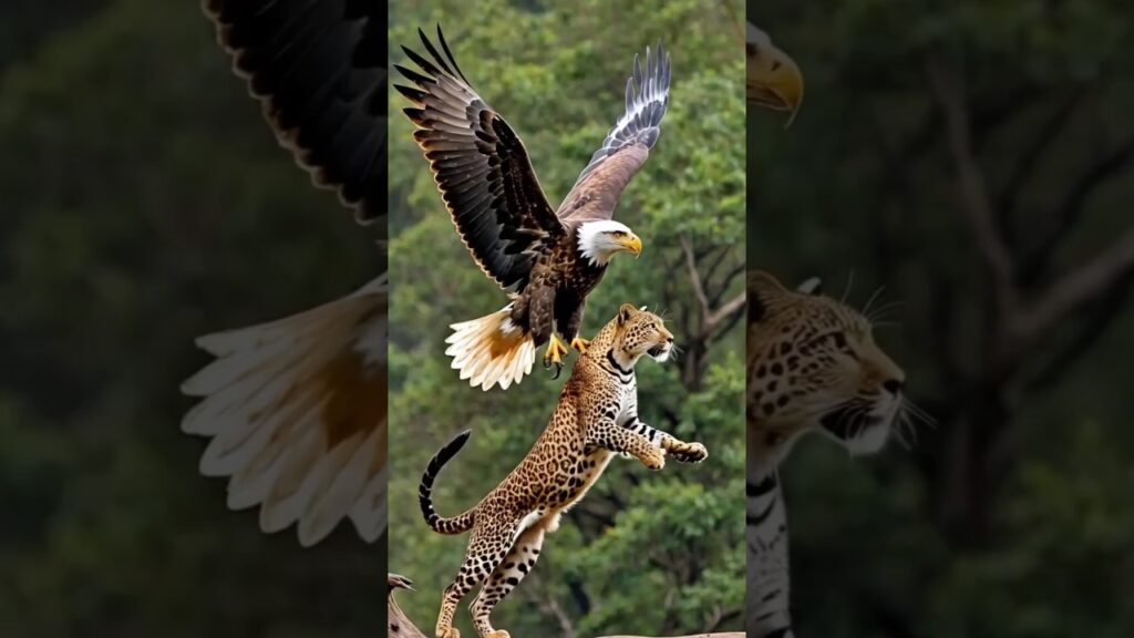 Strong eagle catching #shorts #animals