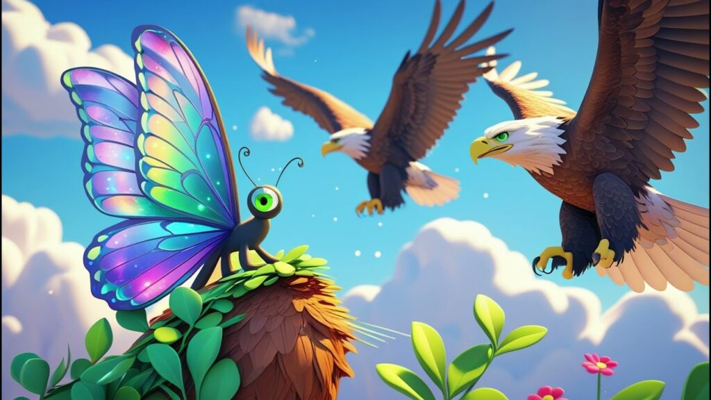 🦋🦅 The Butterfly Who Traveled with the Eagles! 🌄✨ | A Sky-High Adventure