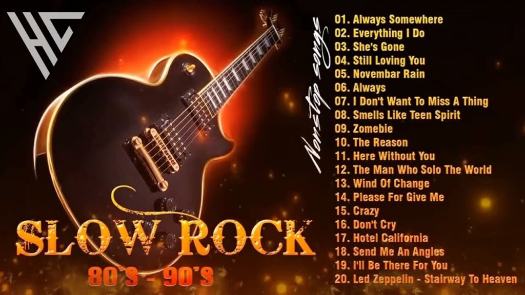 Air Supply, Scorpions, Bon Jovi, Led Zeppelin, U2, Eagles, Elton John – Slow Rock Love Song 70s 80s