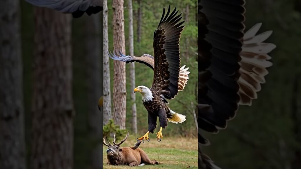 The eagle catching #shorts #animals